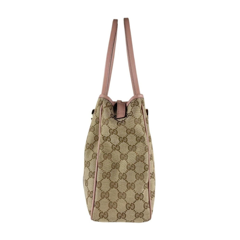 Gucci Shoulder Canvas Brown Bag Pink GG Brown Pink